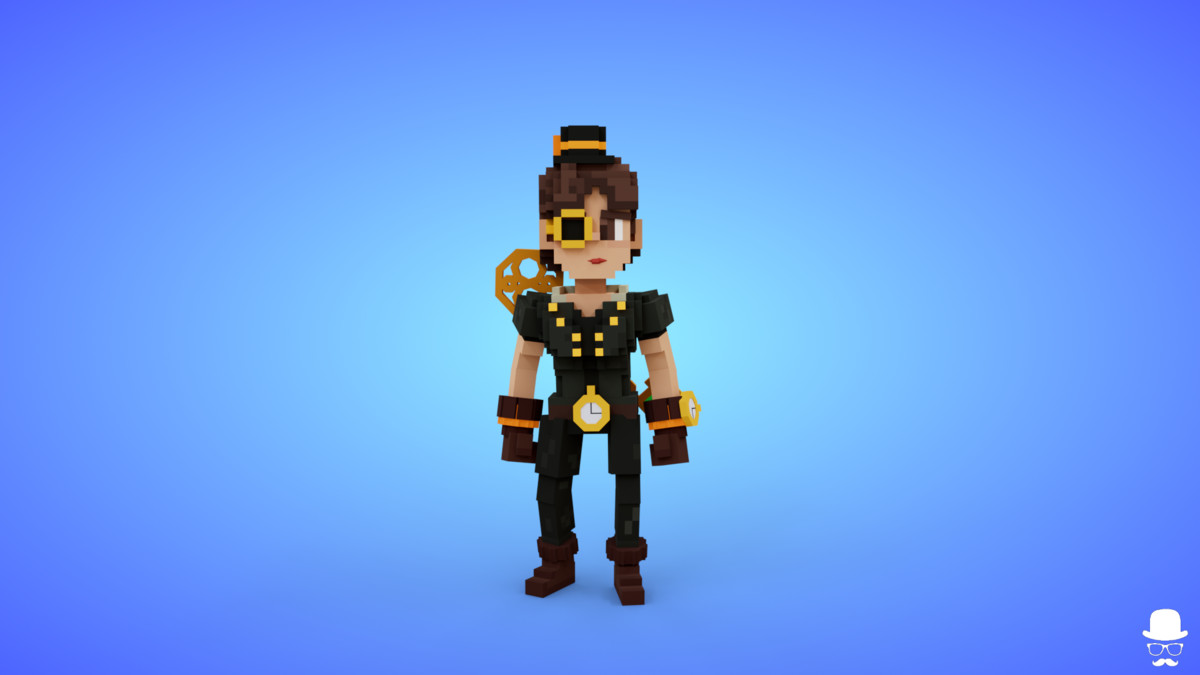 Voxel Steampunk Characters Pack