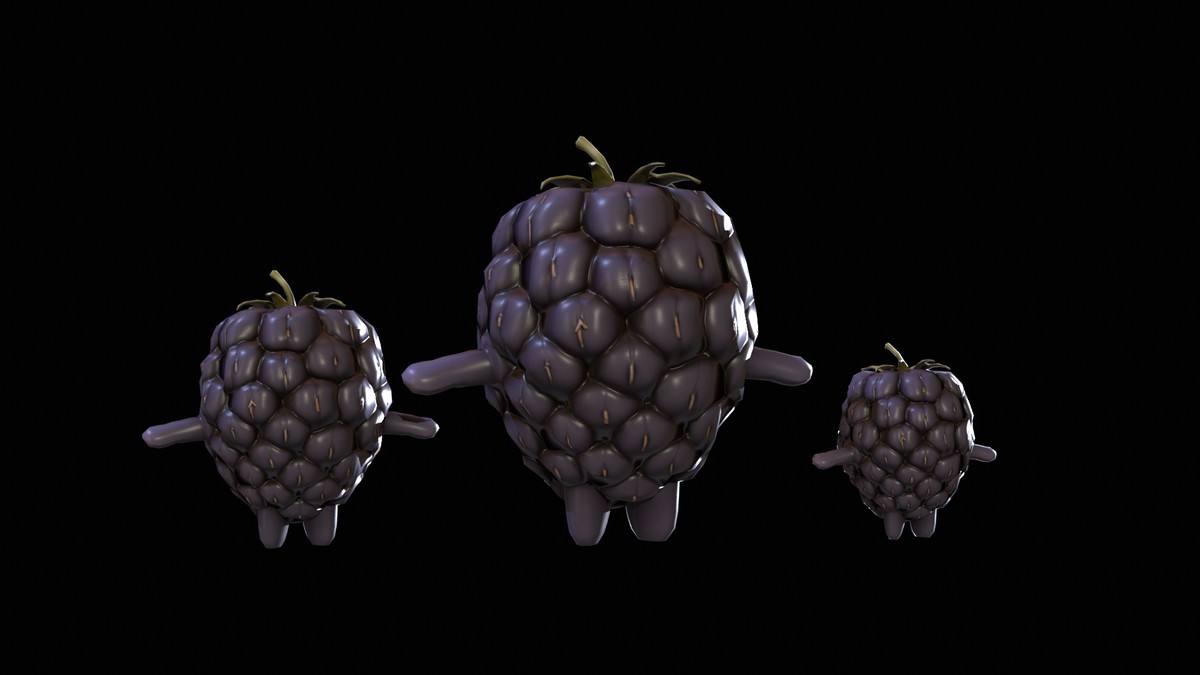 Chibi Fruit Blackberry Two