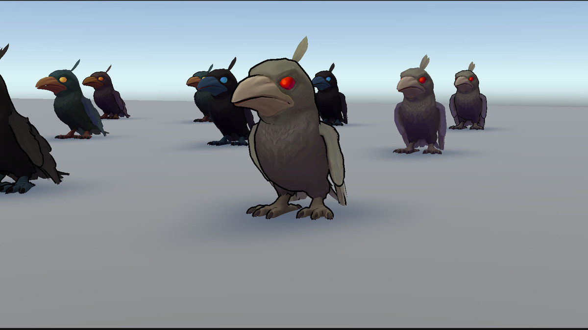 Animated Stylized Crow