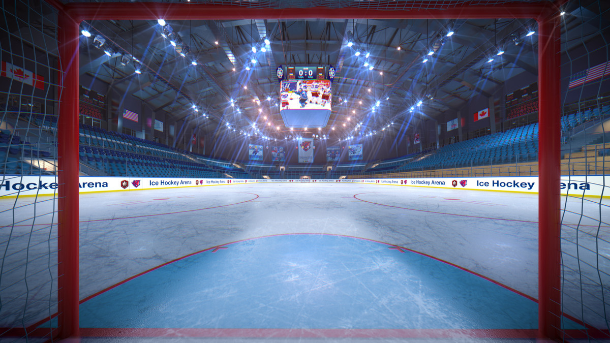 Modular Ice Hockey Arena Stadium Interior 3d Level