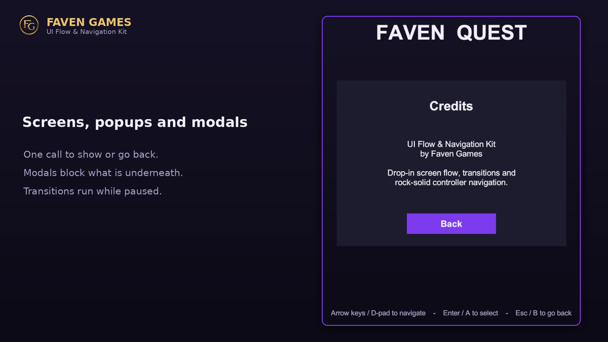 UI Flow & Navigation Kit