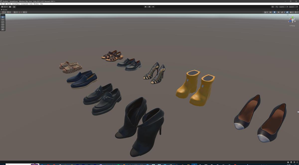Ultimate Shoe Pack (72 Footwear Low-poly 3D models)