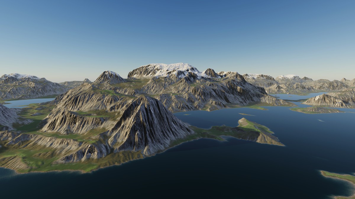 Procedural Mountains & Rivers 8K - 37 Terrains