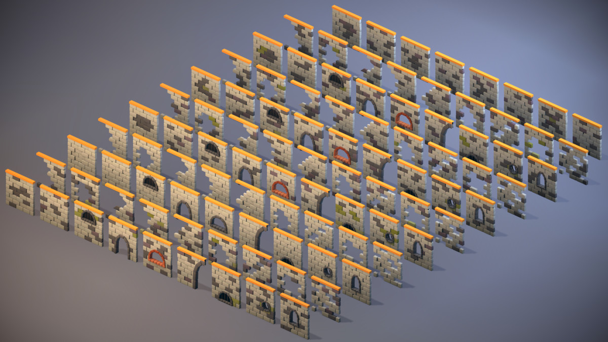 Voxel Valley Low Poly Modular Castle Pack