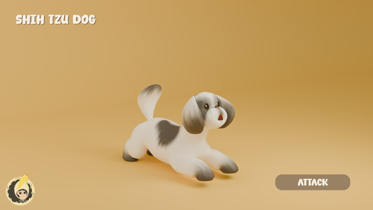 Animated Shih Tzu Dog