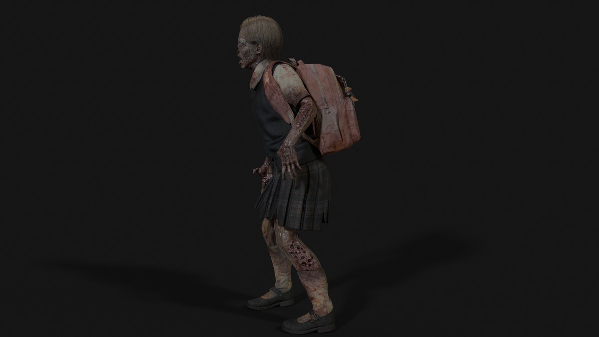 Gradeschooler Girl — American School Zombie Collection