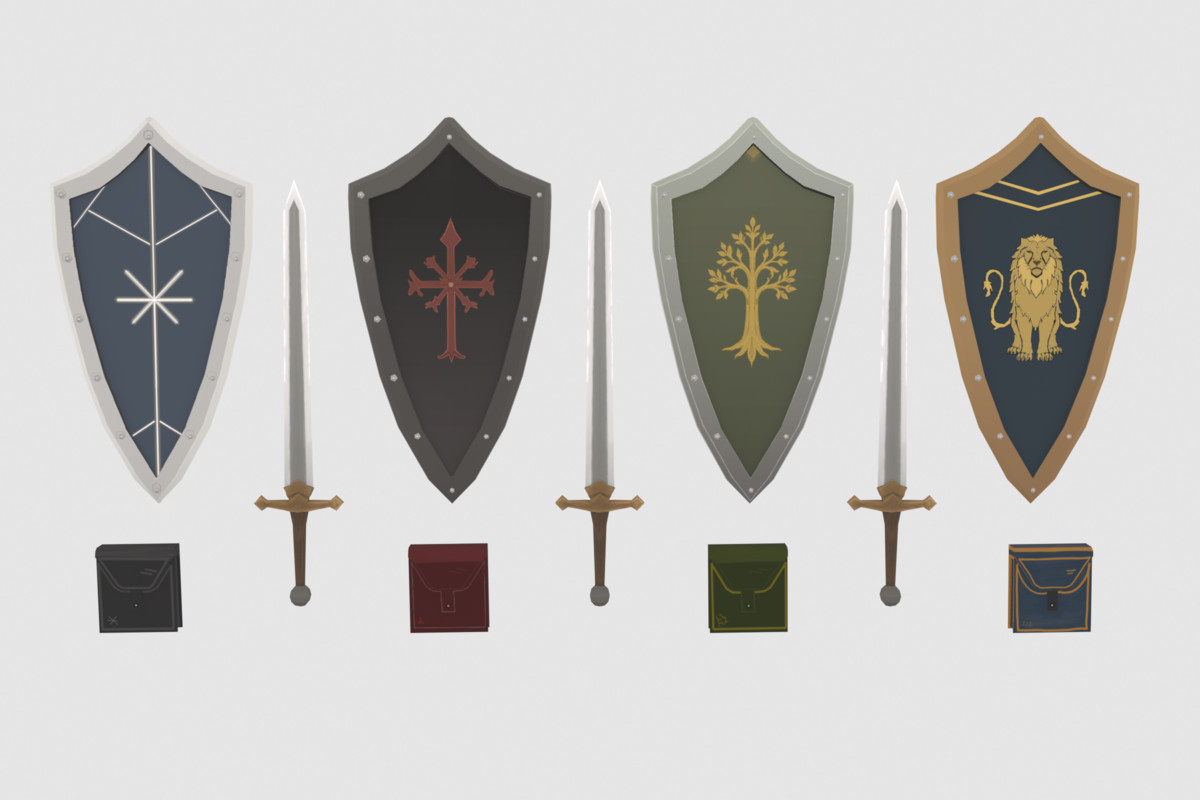 Stylized Knight Warriors Pack - Animated Characters (Male & Female)
