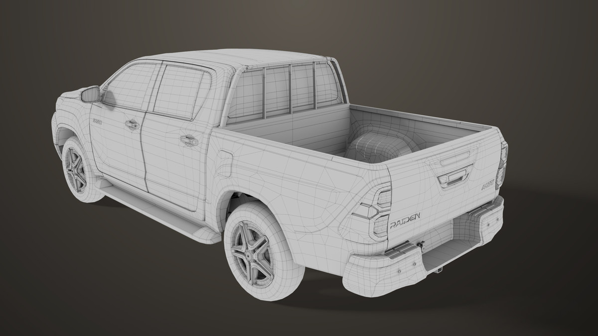 Pickup Truck 04 Brown URP HDRP Textures