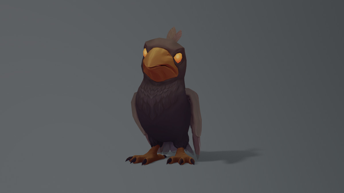 Animated Stylized Crow