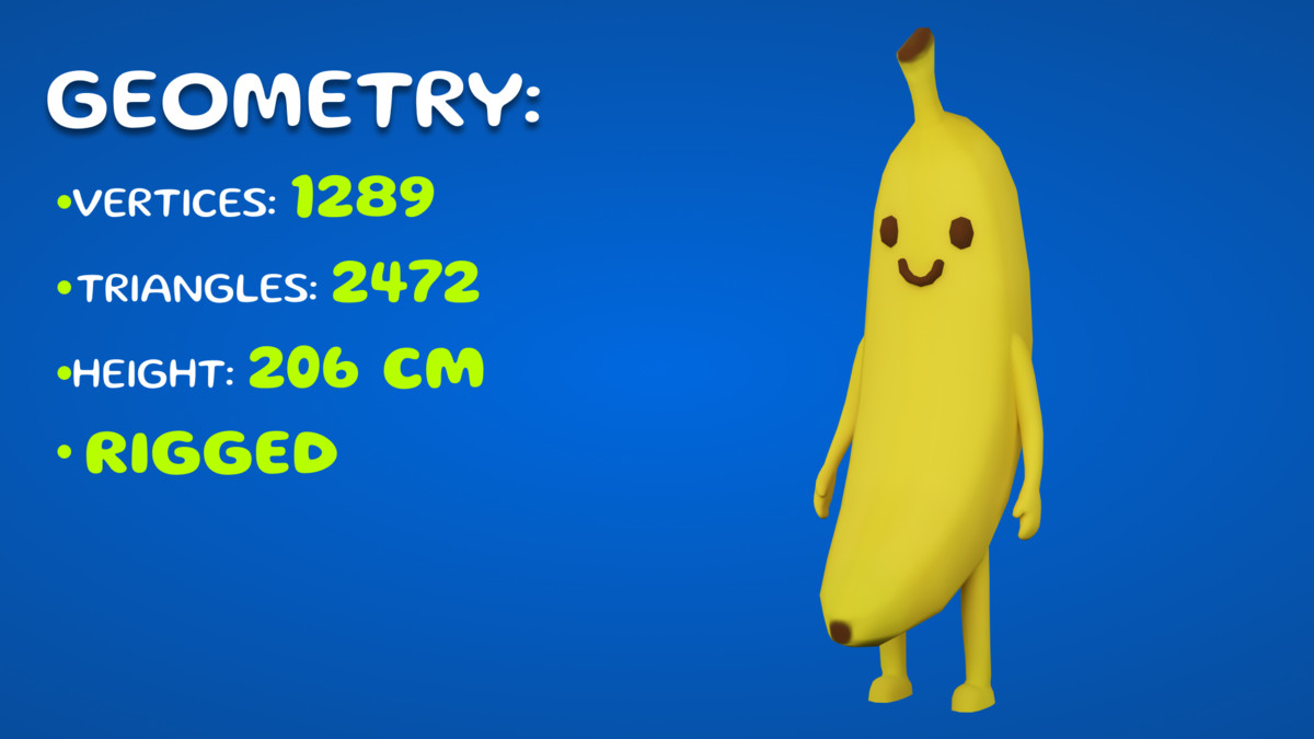 Banana Character Mobile Ready