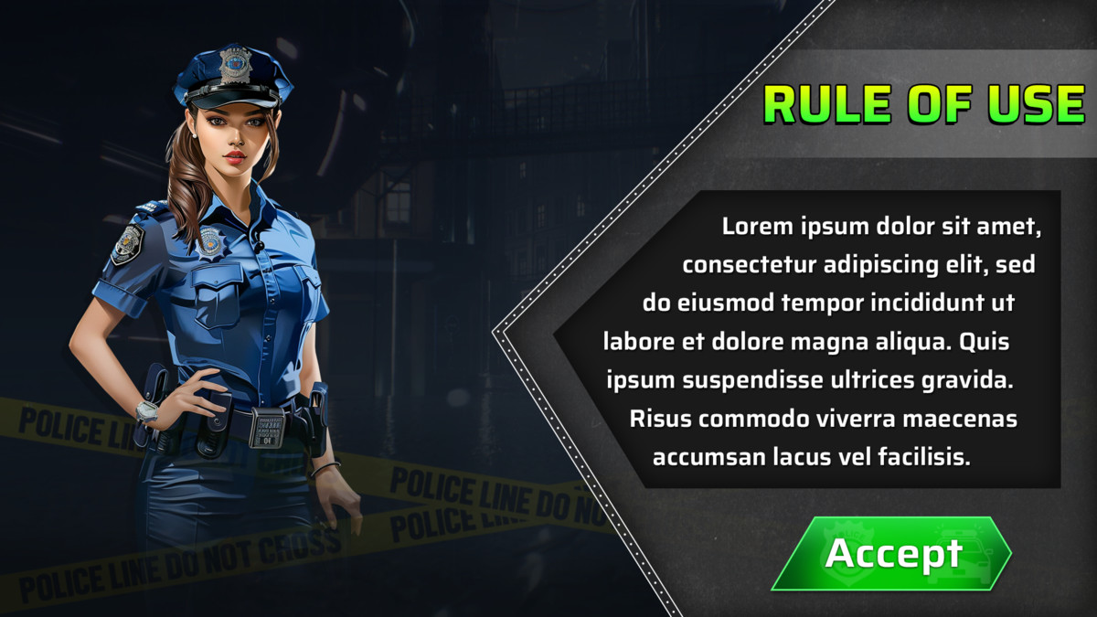 Police Simulator UI Kit ⭐