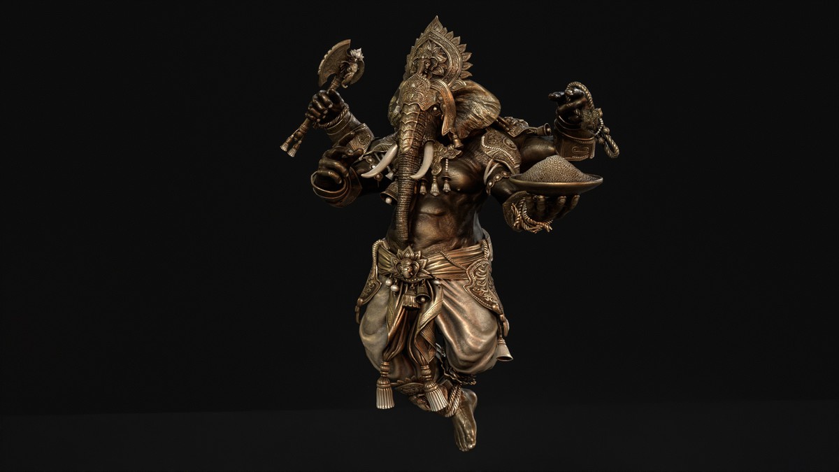 Ganesha Indian god.