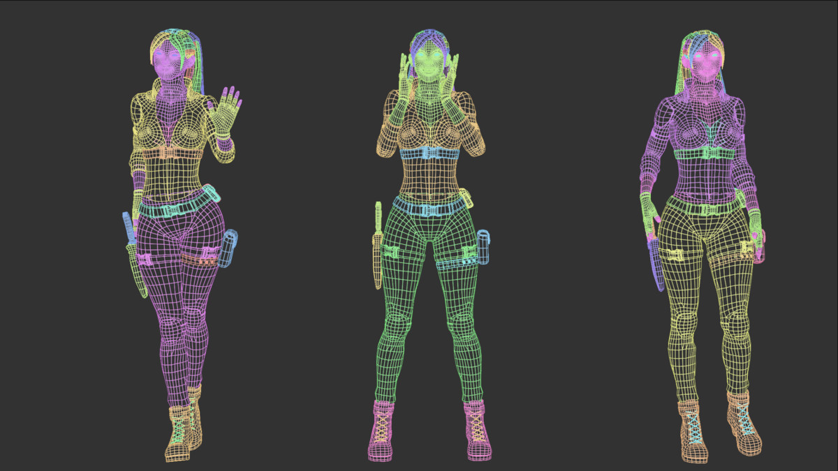 3D Lady In Black