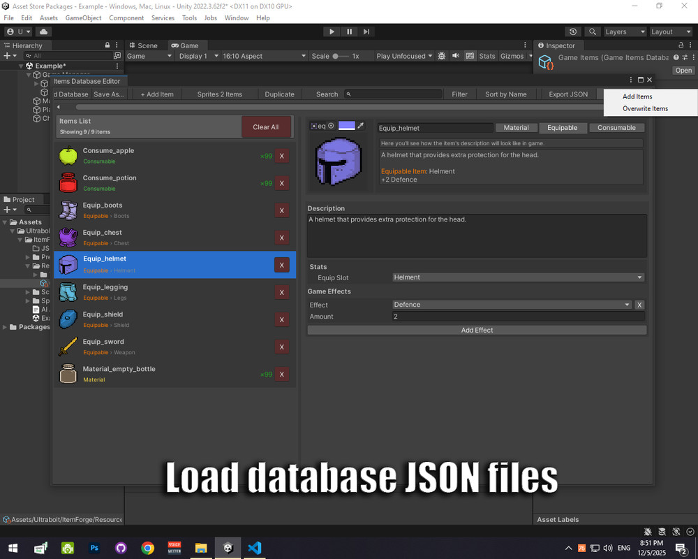 ItemForge - Advanced Inventory System