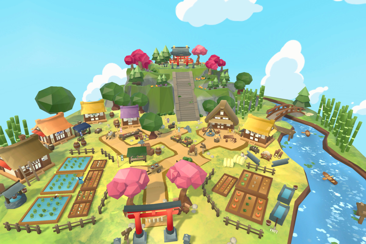 Japanese Rural Village - Low Poly 3D Models