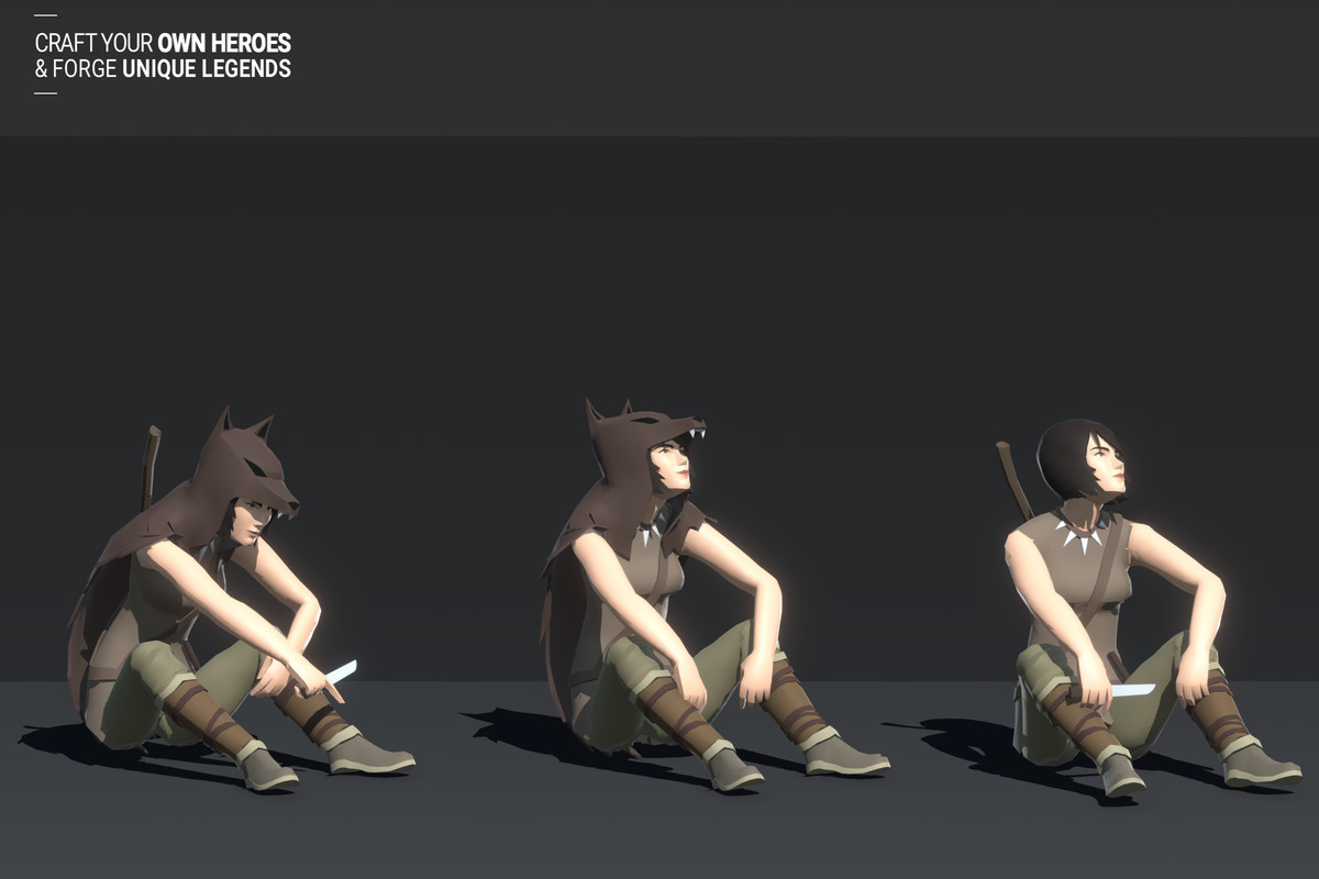 Polyquest Heroes: Warrior I Huntress