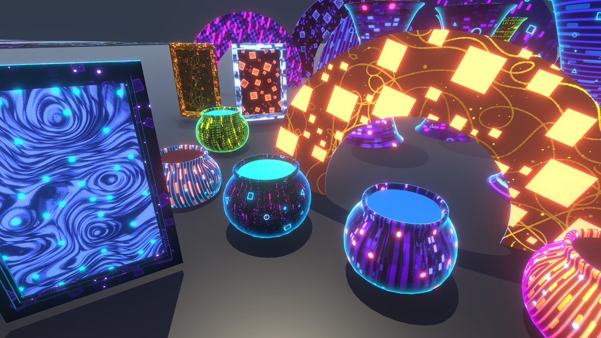 Neon Cyber Shader & Props