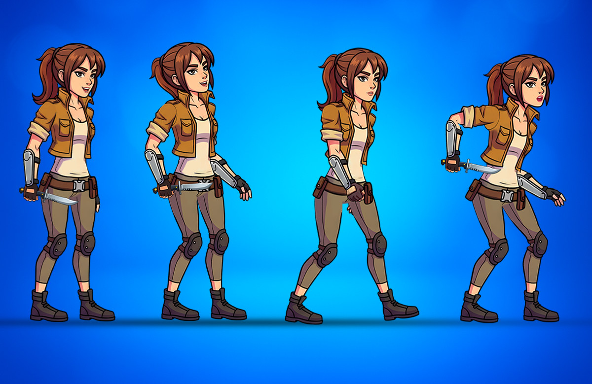 Lyra 2D Animated Spine Character (Human Series)