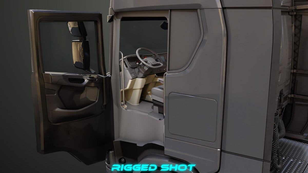 Heavy Truck Chassis 06 Interior URP HDRP Textures