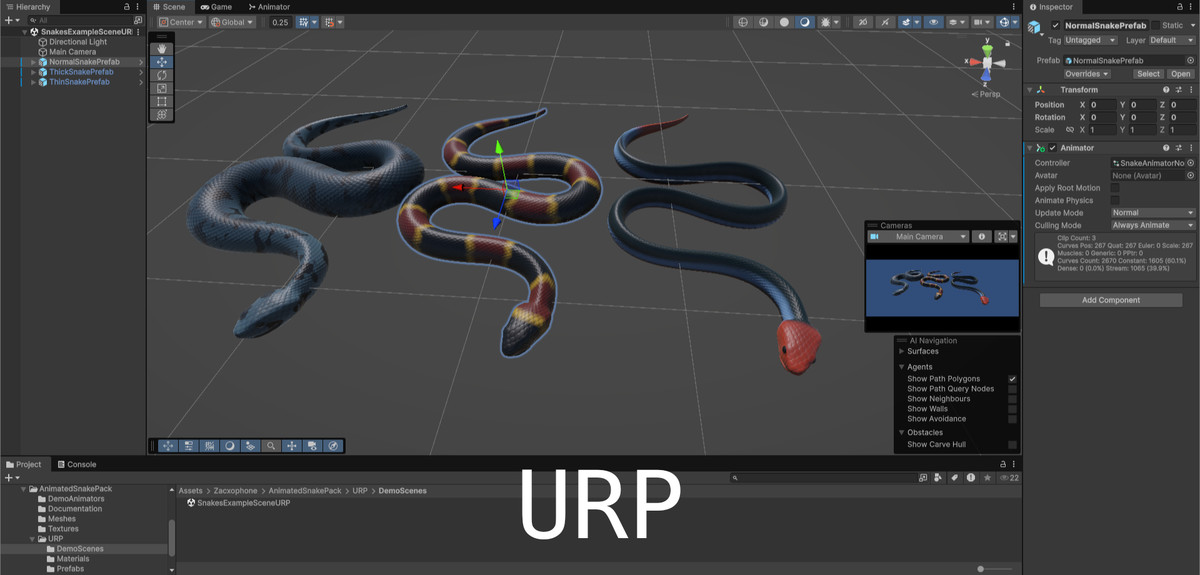 Animated snake pack
