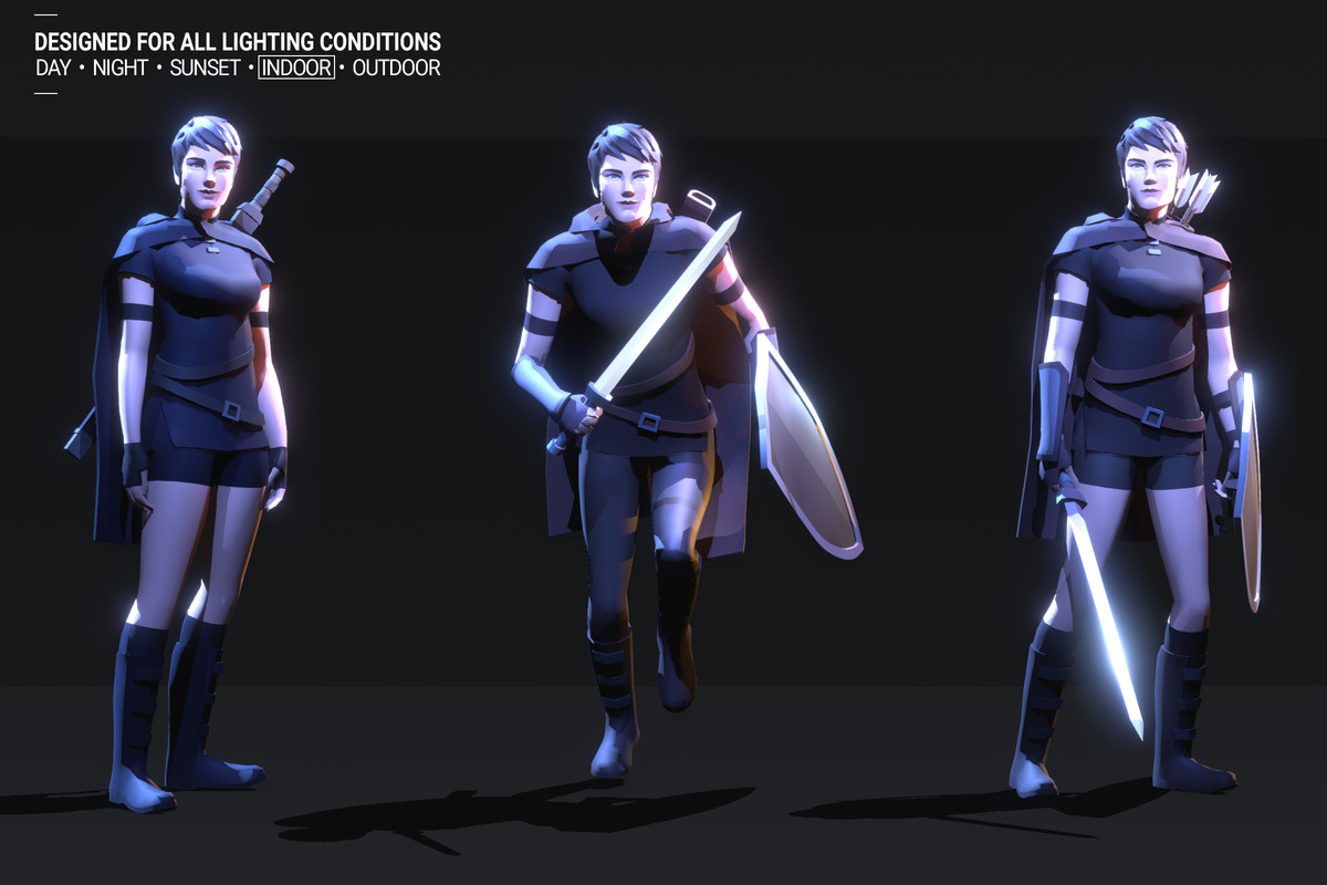 Polyquest Heroes: Warrior I Huntress