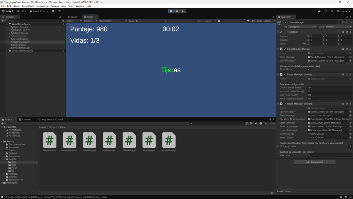 TypographyGameSystem