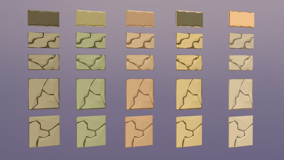 Low Poly 3D Medieval Town Assets