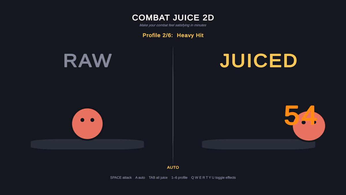Combat Juice 2D