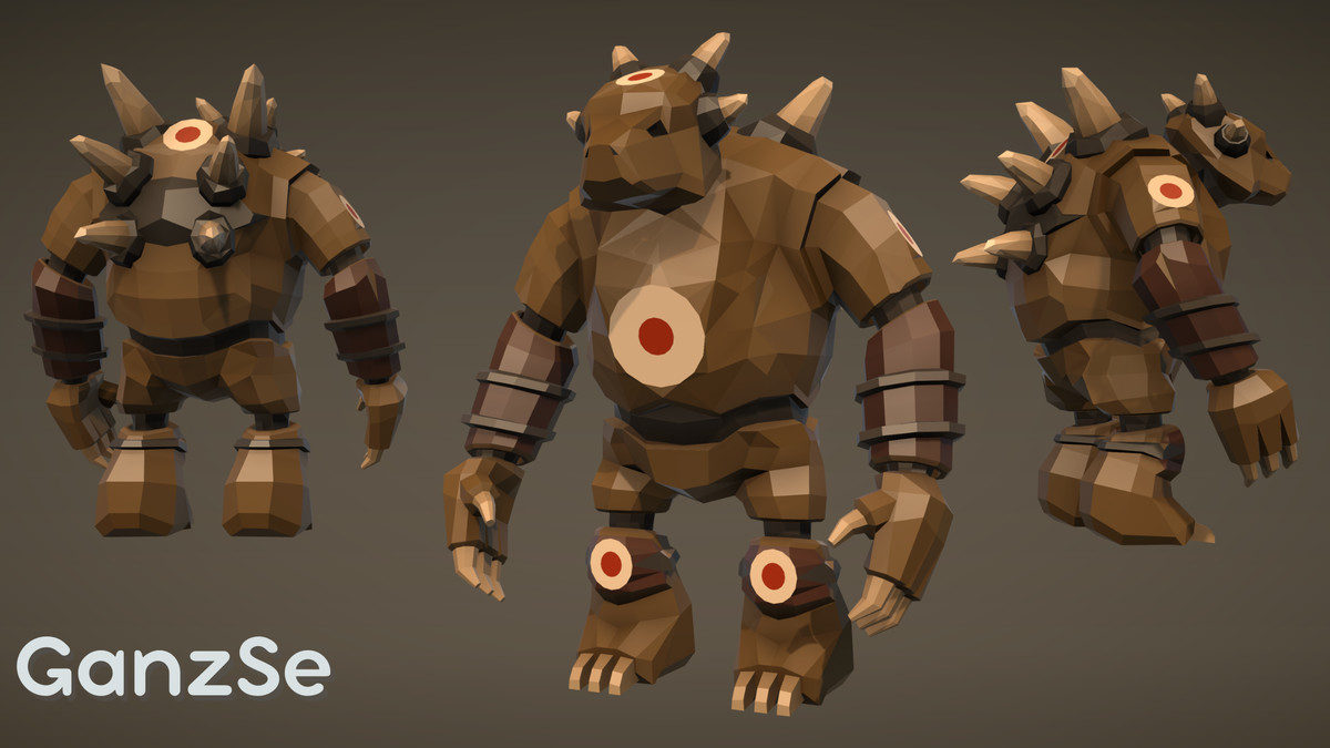 GanzSe Training Dummies - Fantasy Low Poly Props