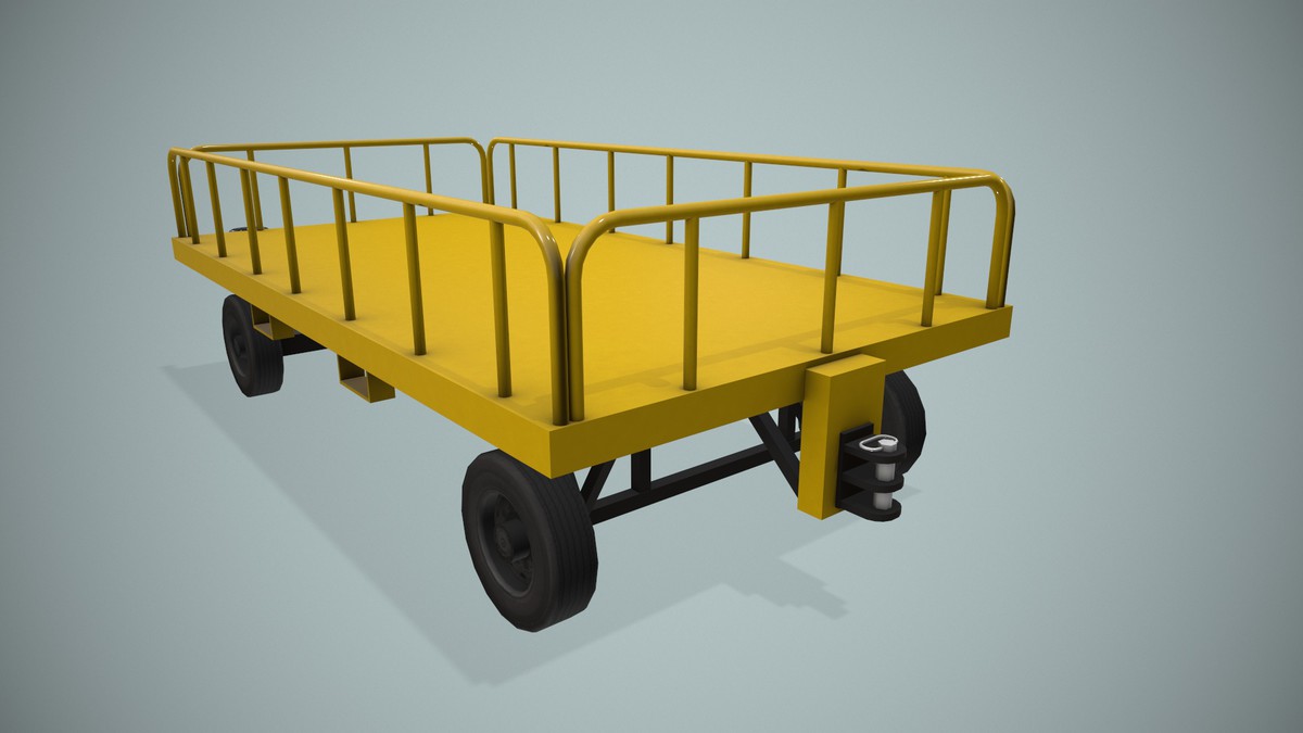 Airport Baggage Cart (440)