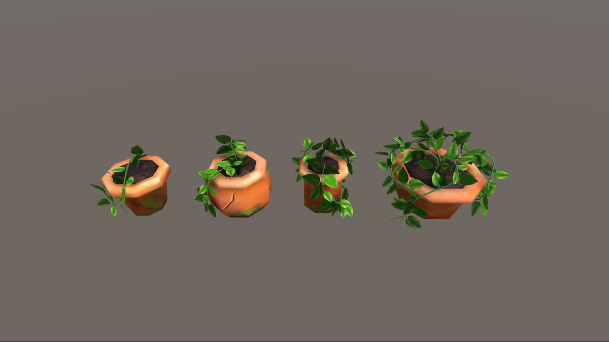 Stylized Hand-Painted Plant & Flower Pack
