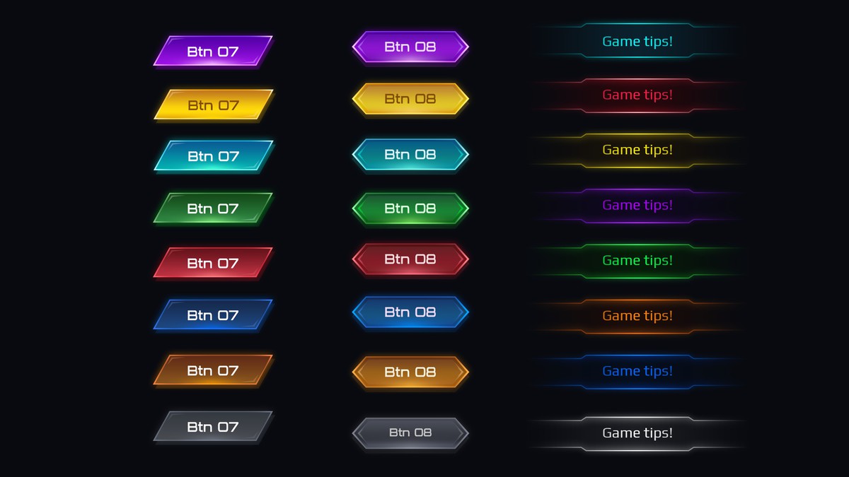 Sci-Fi Cyber UI Pro_Purple Theme
