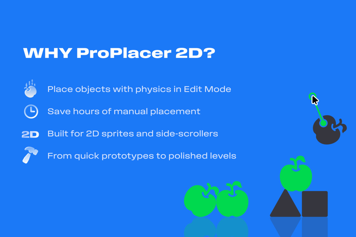 ProPlacer 2D - Editor Physics Placement Tool
