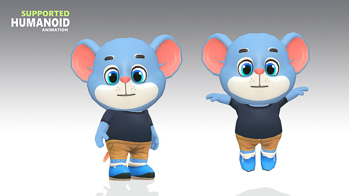 Mouse Rat Rodent Blue Animated