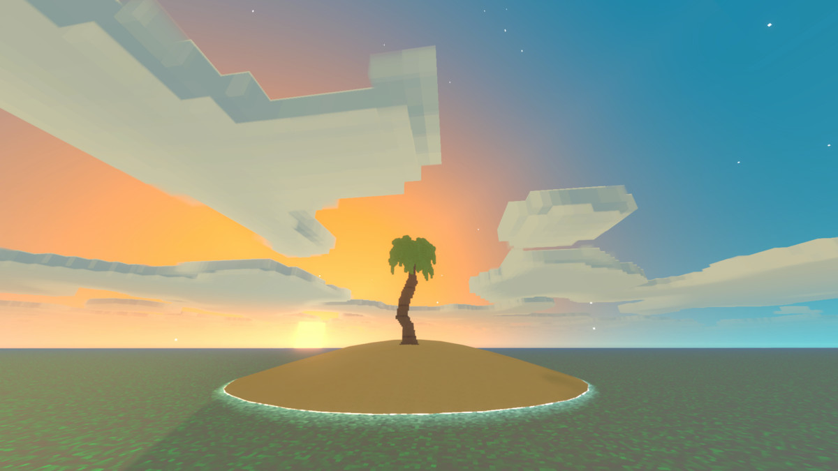 SKYVOX - Stylized volumetric procedural Voxel sky system for URP