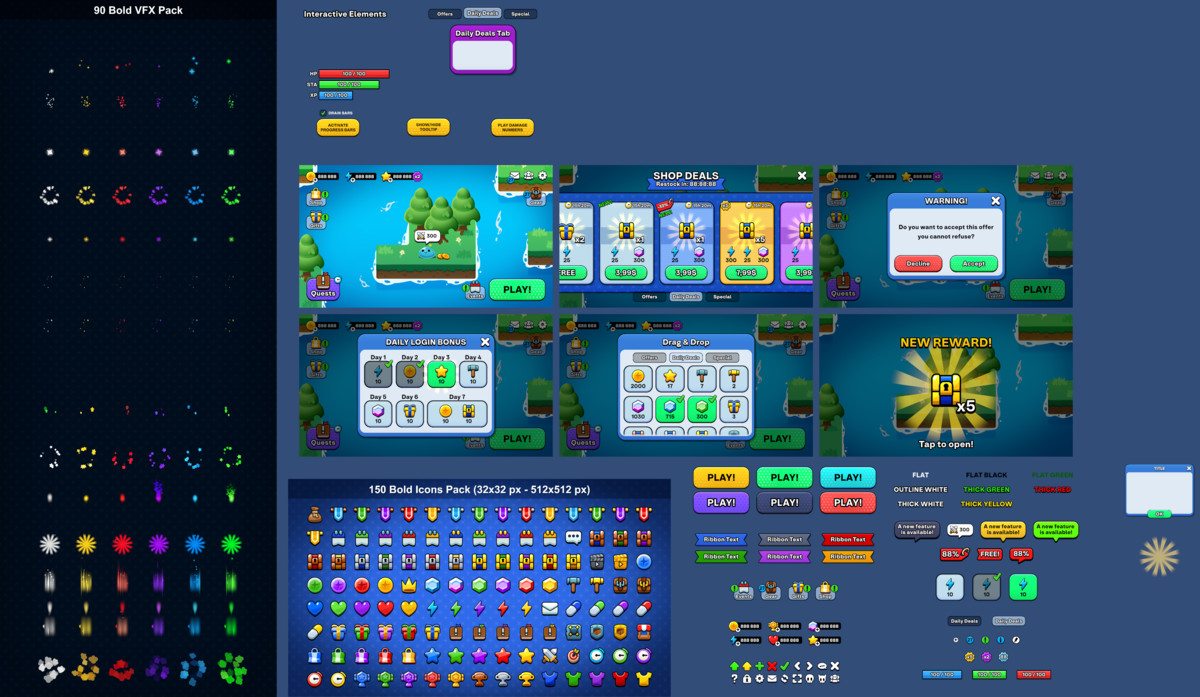 Bold UI Complete System - URP Mobile Ready
