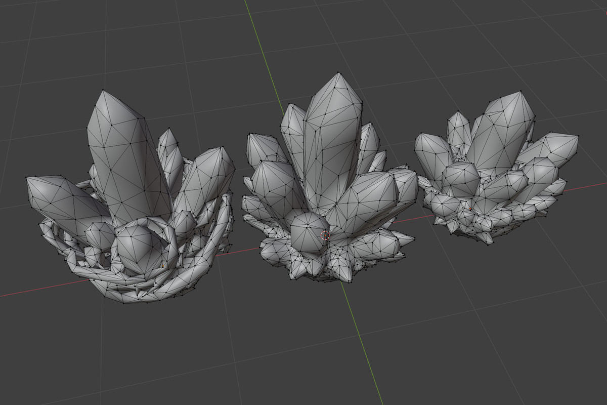 HQ Crystals - Low poly PBR