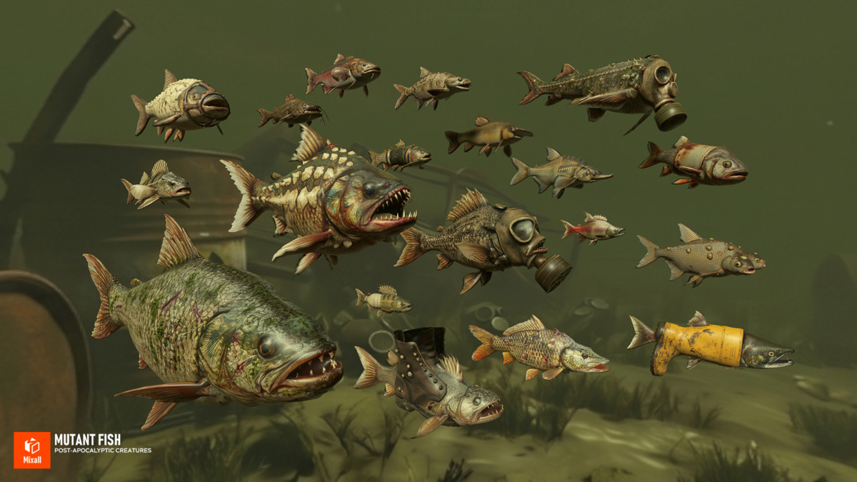 Mutant Fish - Post‑Apocalyptic Creatures