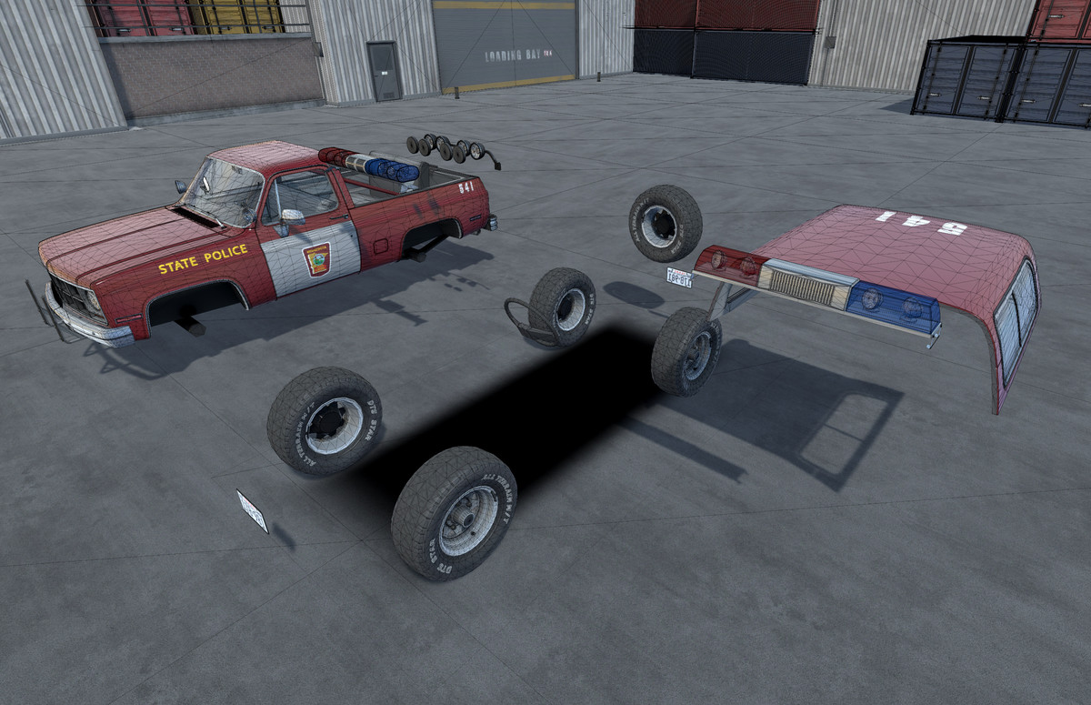 80s Offroad police car