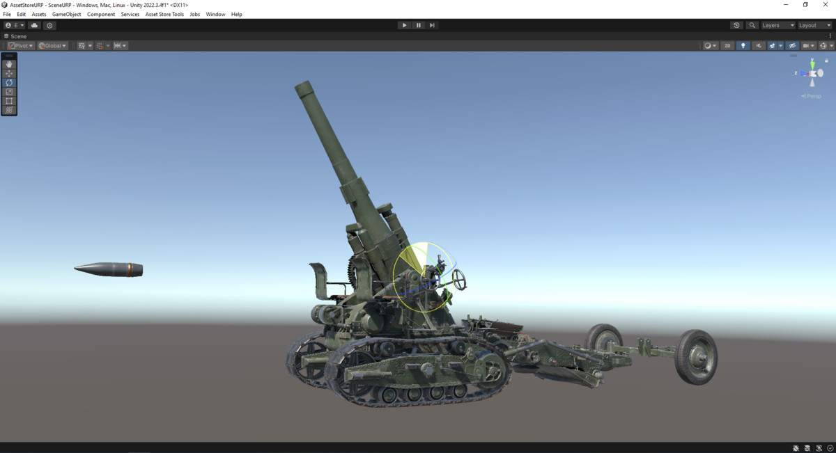 Rigged B-4 Howitzer WW2