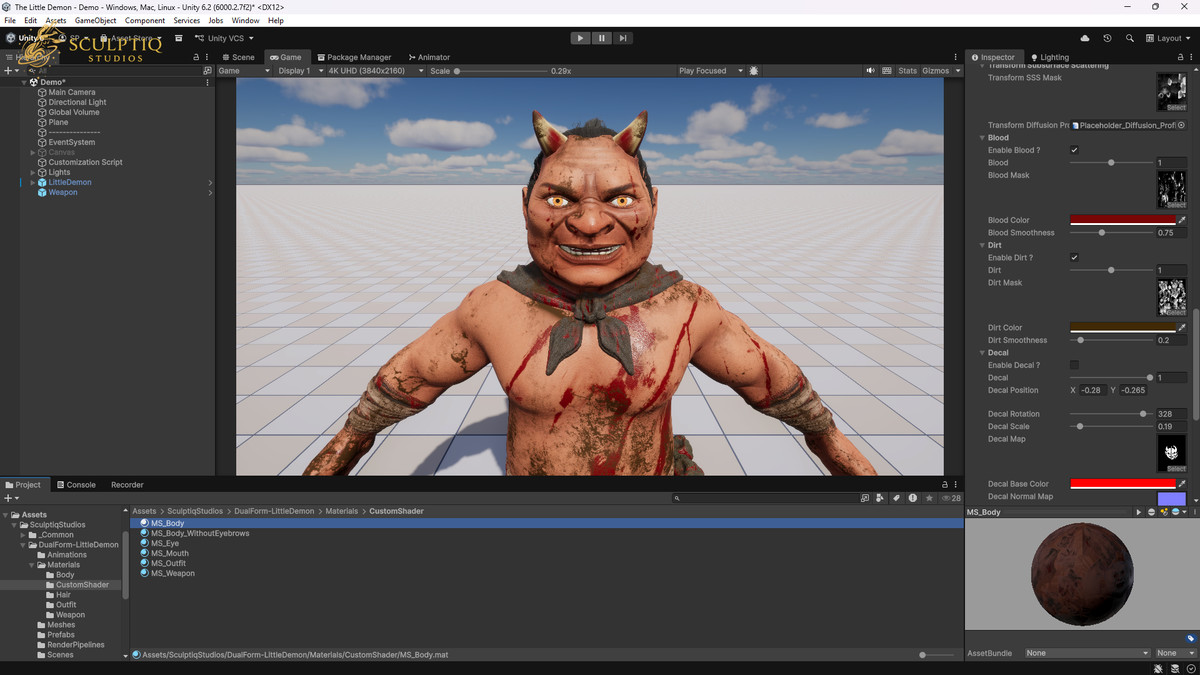 Little Demon / Hell Brute – Dual Form Character
