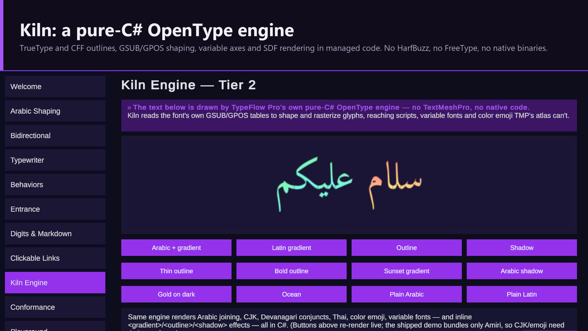 TypeFlow Pro | Animated RTL & Arabic Text for TextMeshPro
