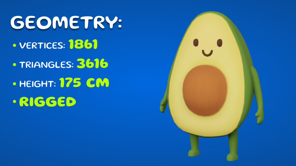 Avocado Character Mobile Ready