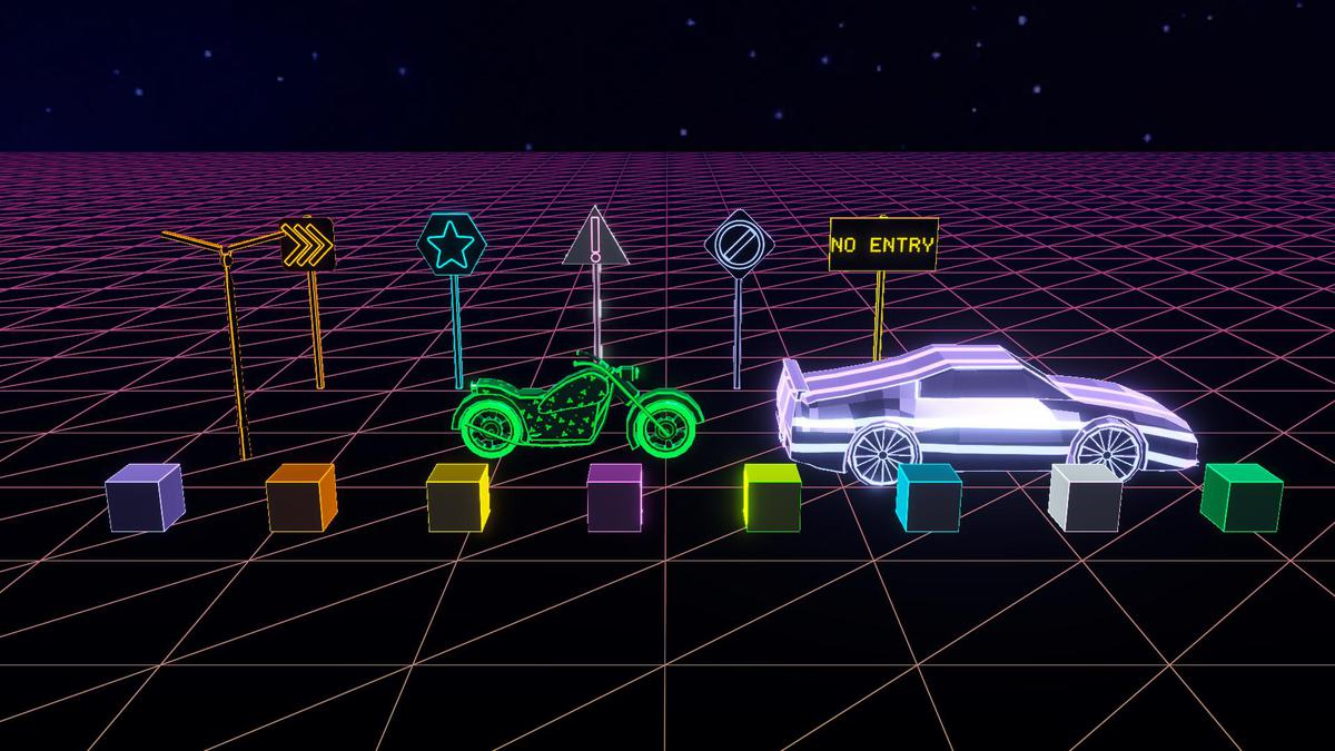 Neon Grid - Stylized Wireframe Shader Kit