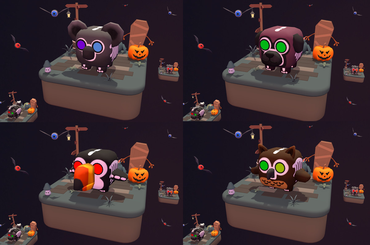 CuteMagic - Cube Animals Pack: Spooky Edition