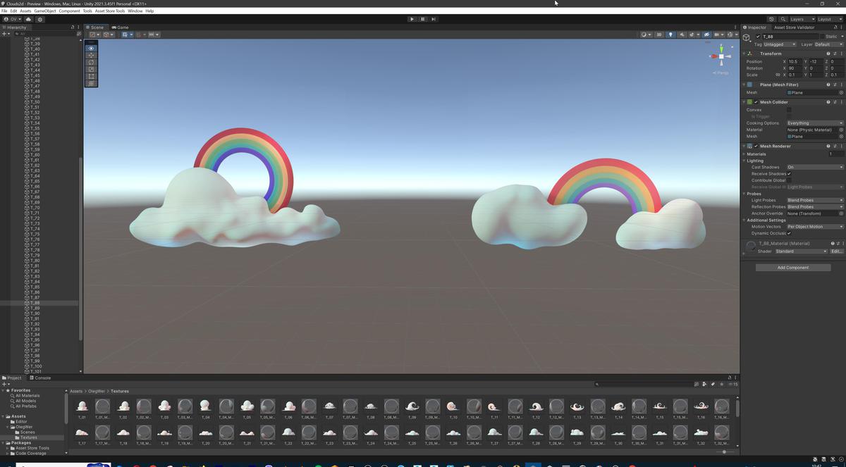 Stylized Cartoon Clouds and Weather Icons Pack (111 2K PNG Textures with Alpha)