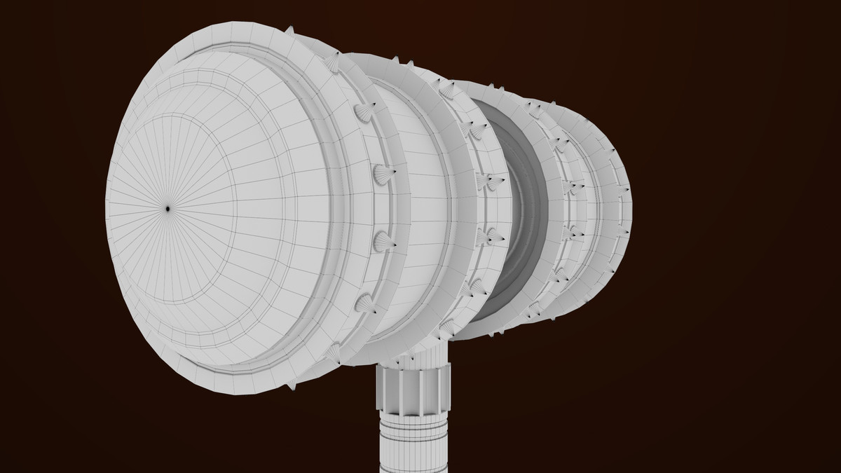 Sci Fi Battle Hammer 07 URP HDRP Textures
