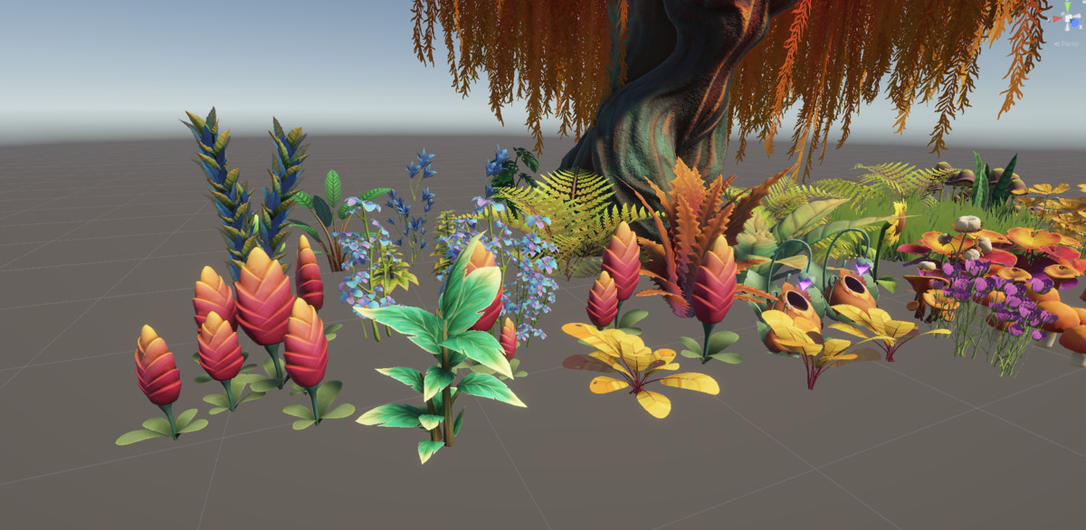 Stylized_Plants_Flowers_Mushrooms