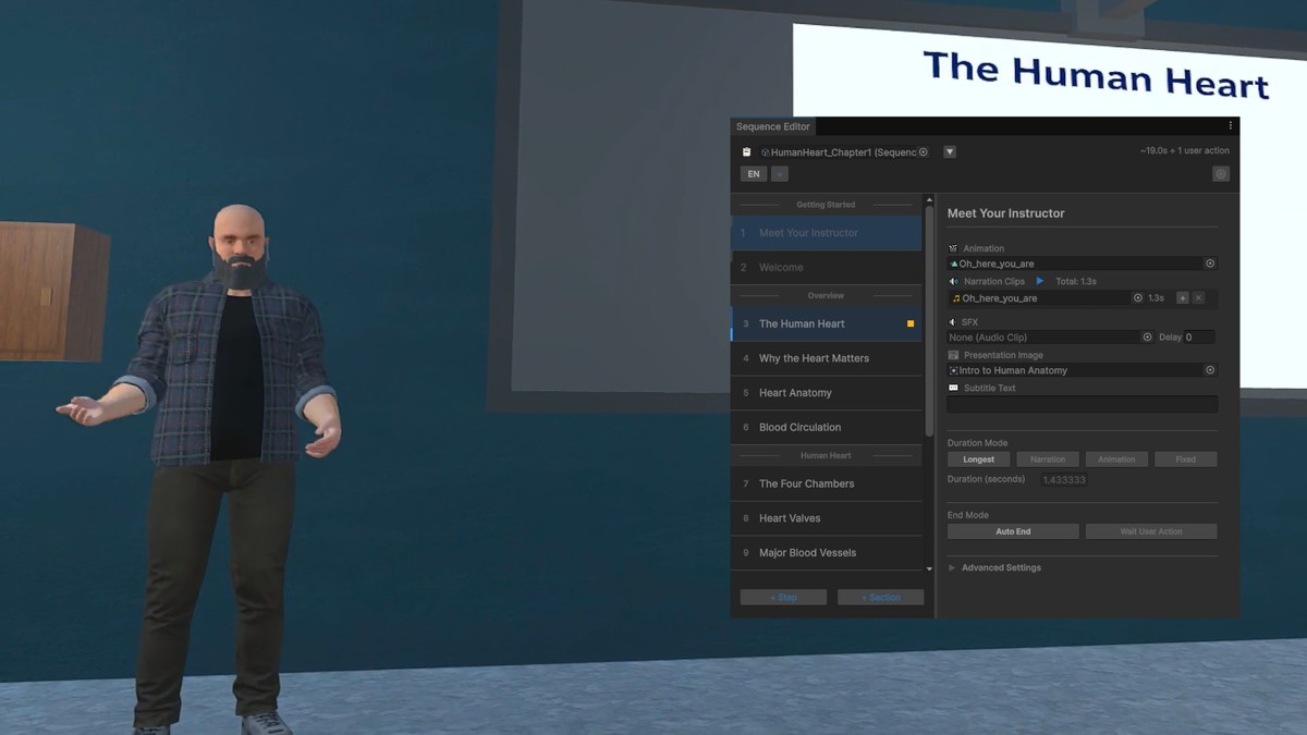 VR Classroom Simulation Template