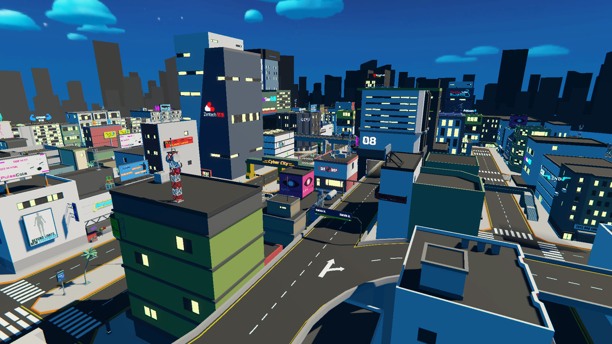 LowPoly Cyberpunk City